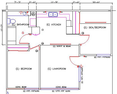 Floorplan A--Before