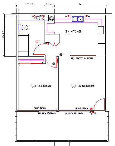 Floorplan B--Before